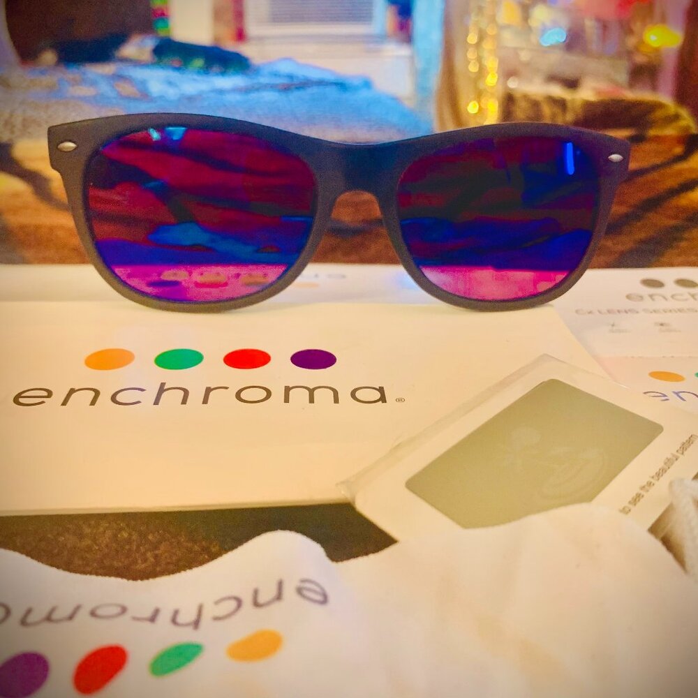 Enchroma Ellis (flat black) Sunglasses color blindness color correcting glasses